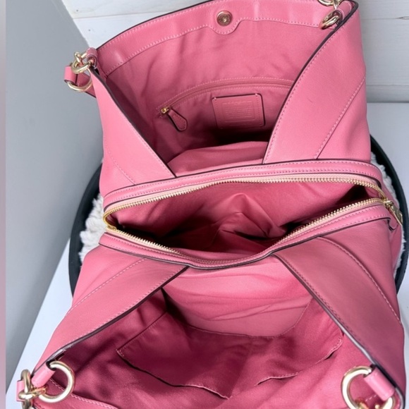 Coach Lexy Shoulder Bag In Signature Jacquard / Peony Pink - Picture 7 of 14